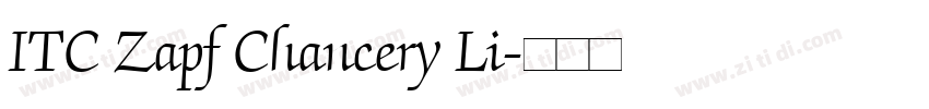 ITC Zapf Chancery Li字体转换